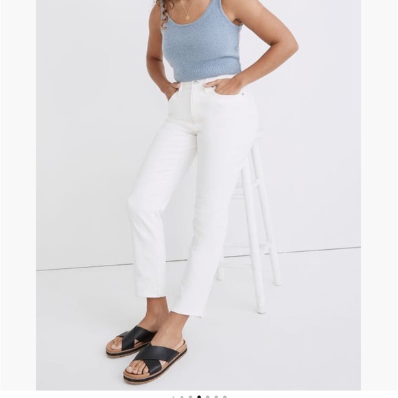 MADEWELL THE CURVEY PERFECT VINTAGE JEAN WHITE SIZE 32 TALL - Picture 3 of 9